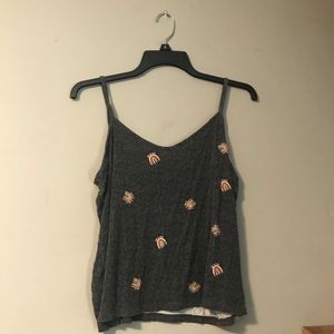 Old Navy small grey with rainbow tank top